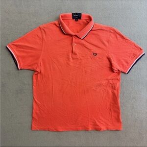 Fred Perry Polo Shirt XL Men's Pink Short Sleeve Cotton Logo Collared Slim Fit